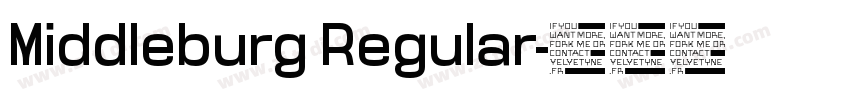 Middleburg Regular字体转换